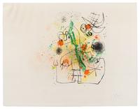 Joan Miro, (Spanish, 1893-1983), Woman and Bird in Torment, 1967