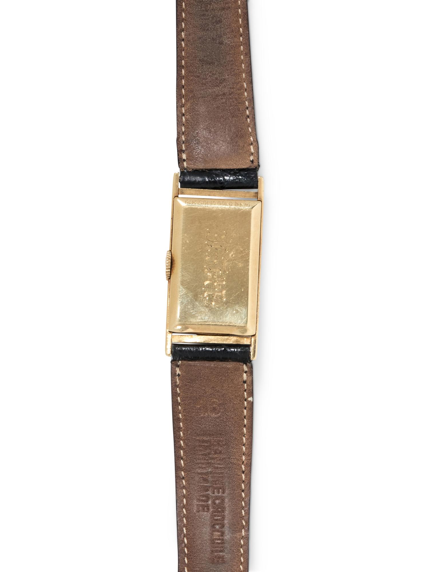 ELGIN, VINTAGE, 14K YELLOW GOLD WRISTWATCH