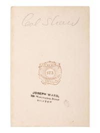 [CIVIL WAR]. CDV of Colonel Robert Gould Shaw, 54th Mass. African American Infantry. Boston: J.W. Black.