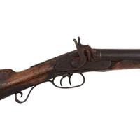 Double Barrel Percussion Shotgun Obtained on the Standing Rock Reservation