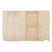 [Plymouth Colony]. Manuscript document, Plymouth, MA, 11 October 1692.