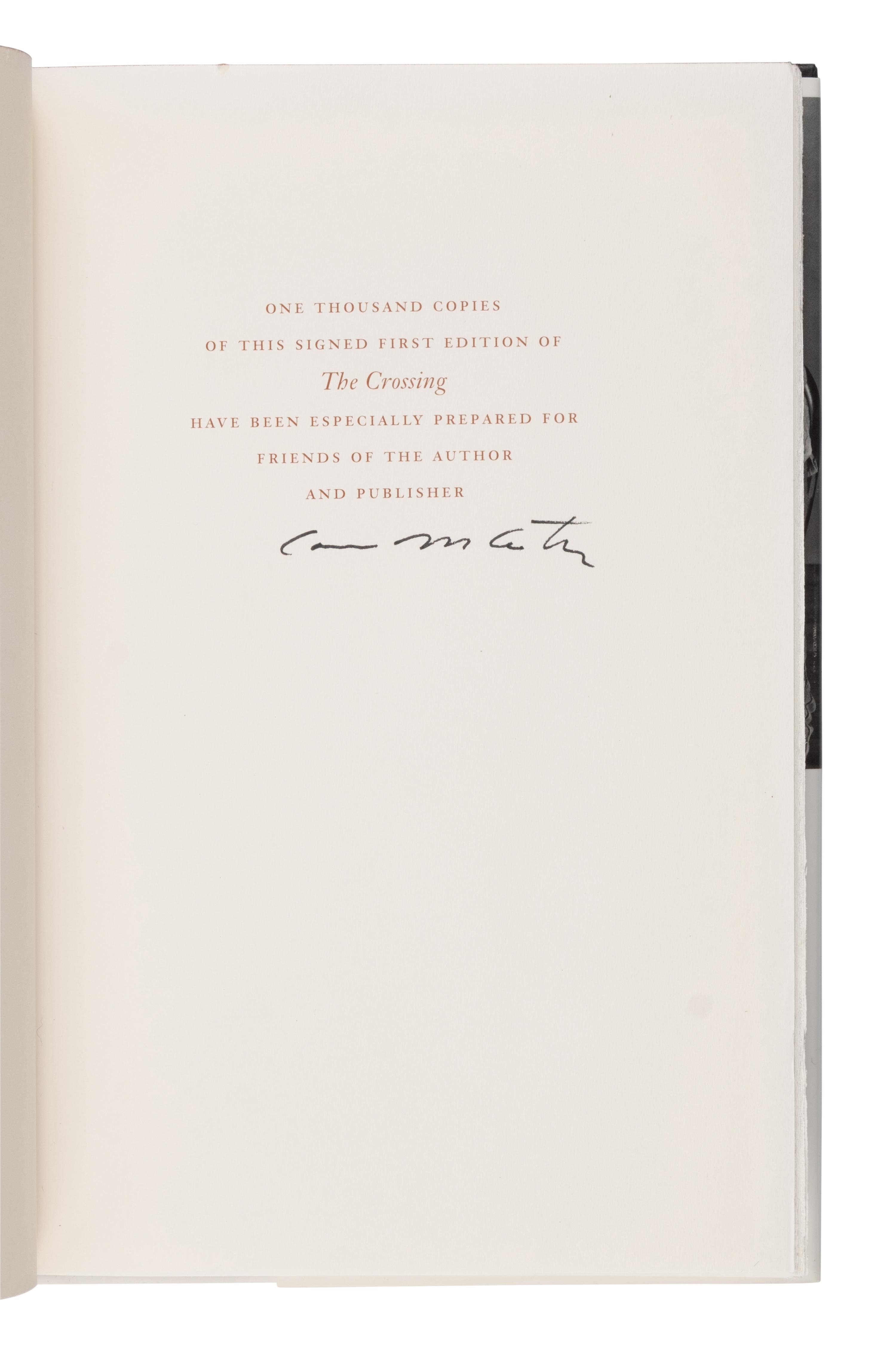 [Literature] McCarthy, Cormac. The Crossing