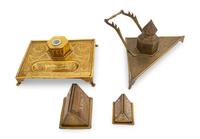 Four Brass Table Articles