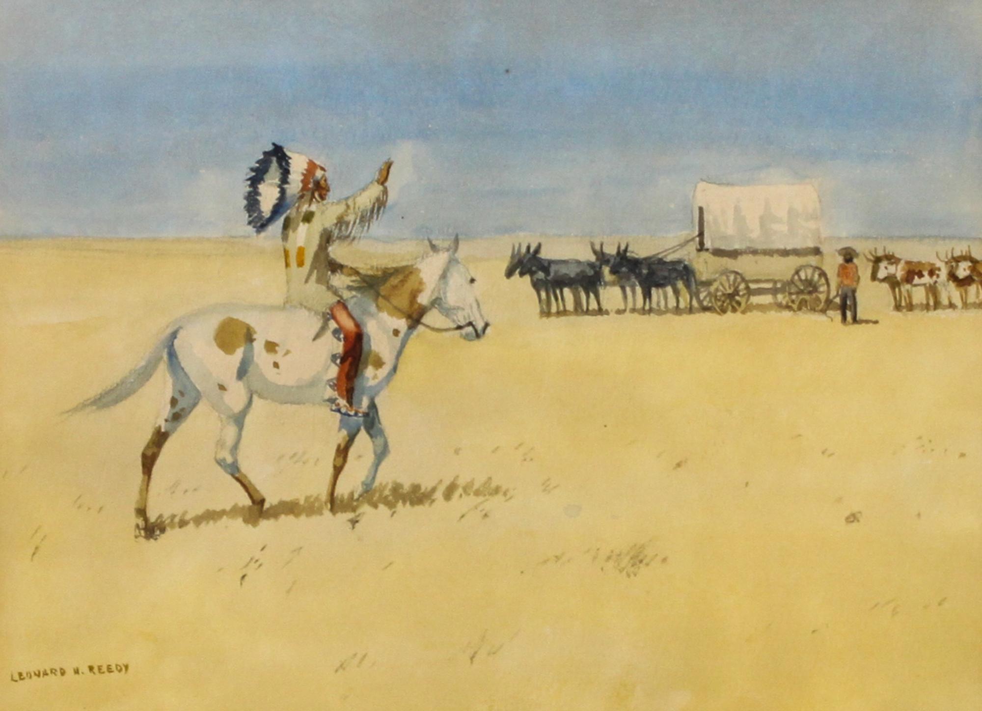 Leonard Howard Reedy, (American, 1899-1956), Plains Greeting
