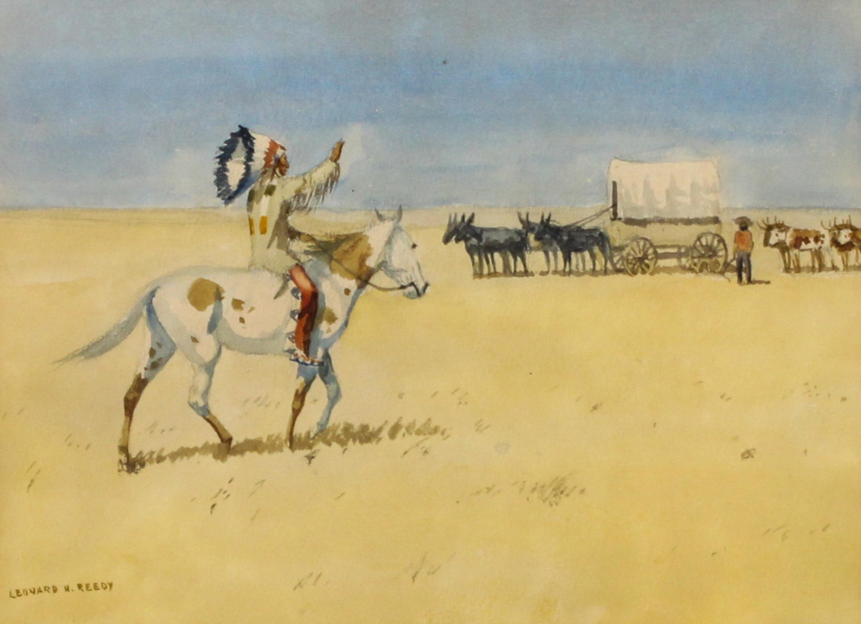 Leonard Howard Reedy, (American, 1899-1956), Plains Greeting