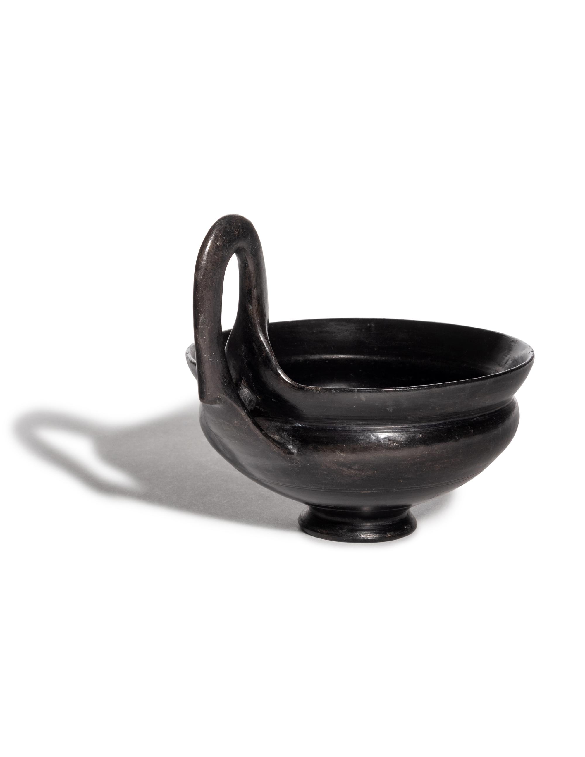 An Etruscan Bucchero Kyathos