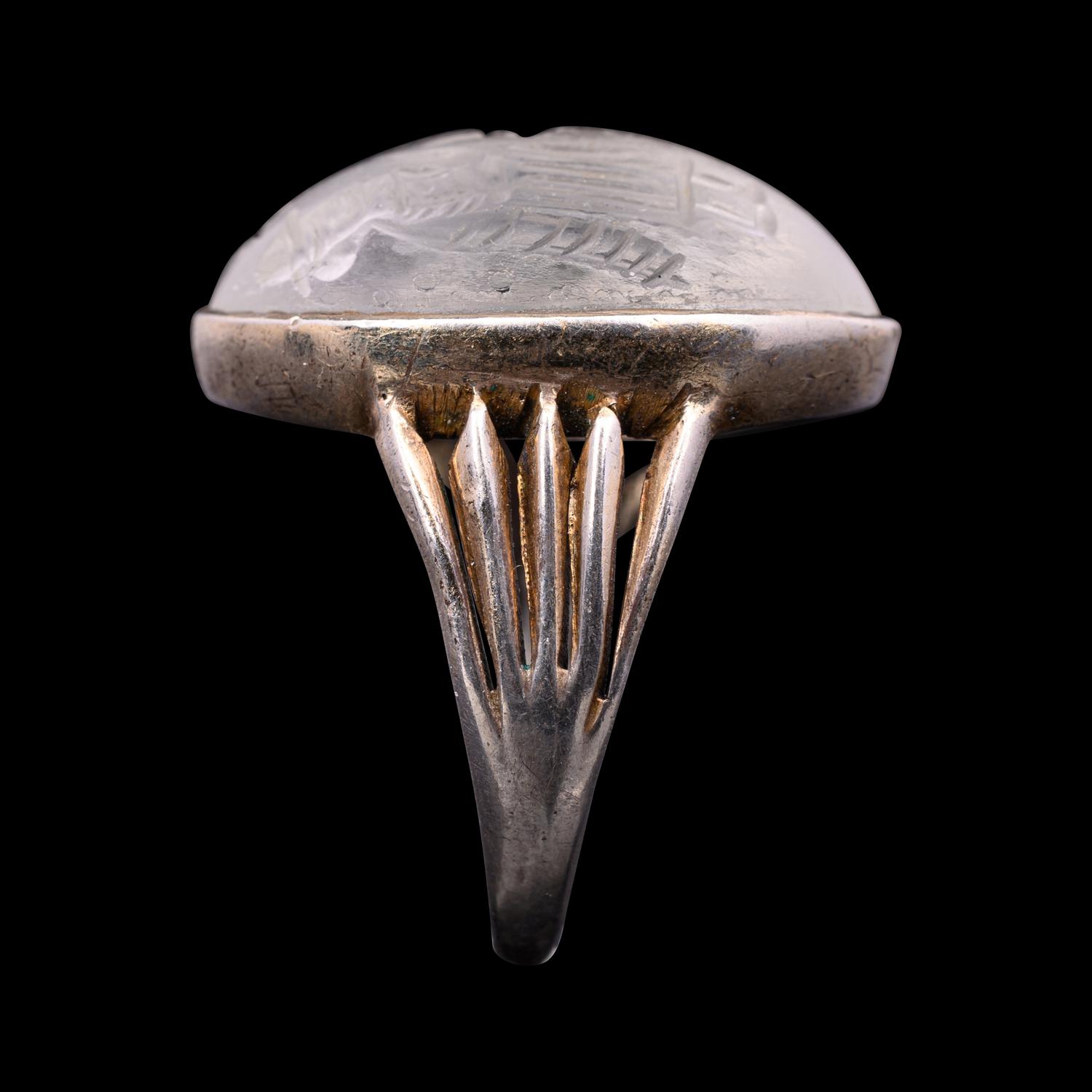 A Neo-Babylonian or Neo-Assyrian Rock Crystal Stamp Seal