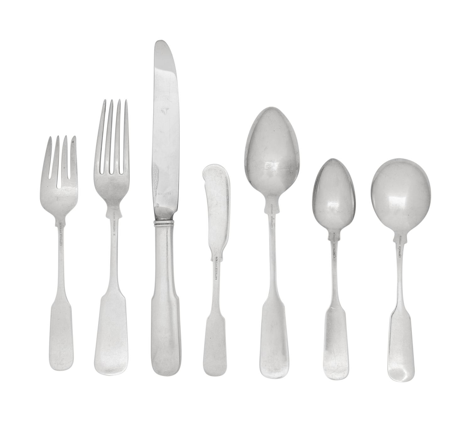 An American Silver Flatware Service