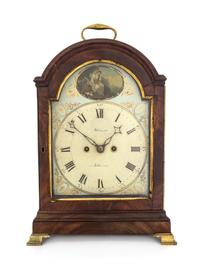 A George III Mahogany Bracket Clock Height 16 3/4 inches. — JOHN STONE, AYLESBURY, LATE 18TH CENTURY