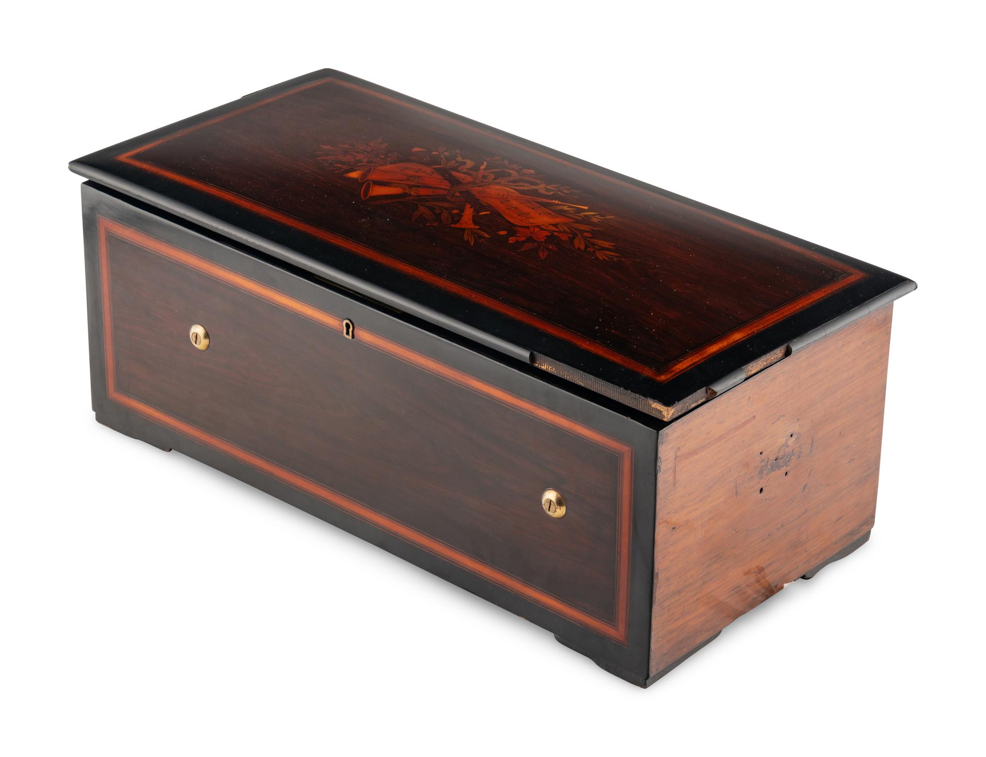 A Hidden Drum and Bell Music Box by J.H. Heller
