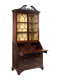 A George III Mahogany Secretary Bookcase