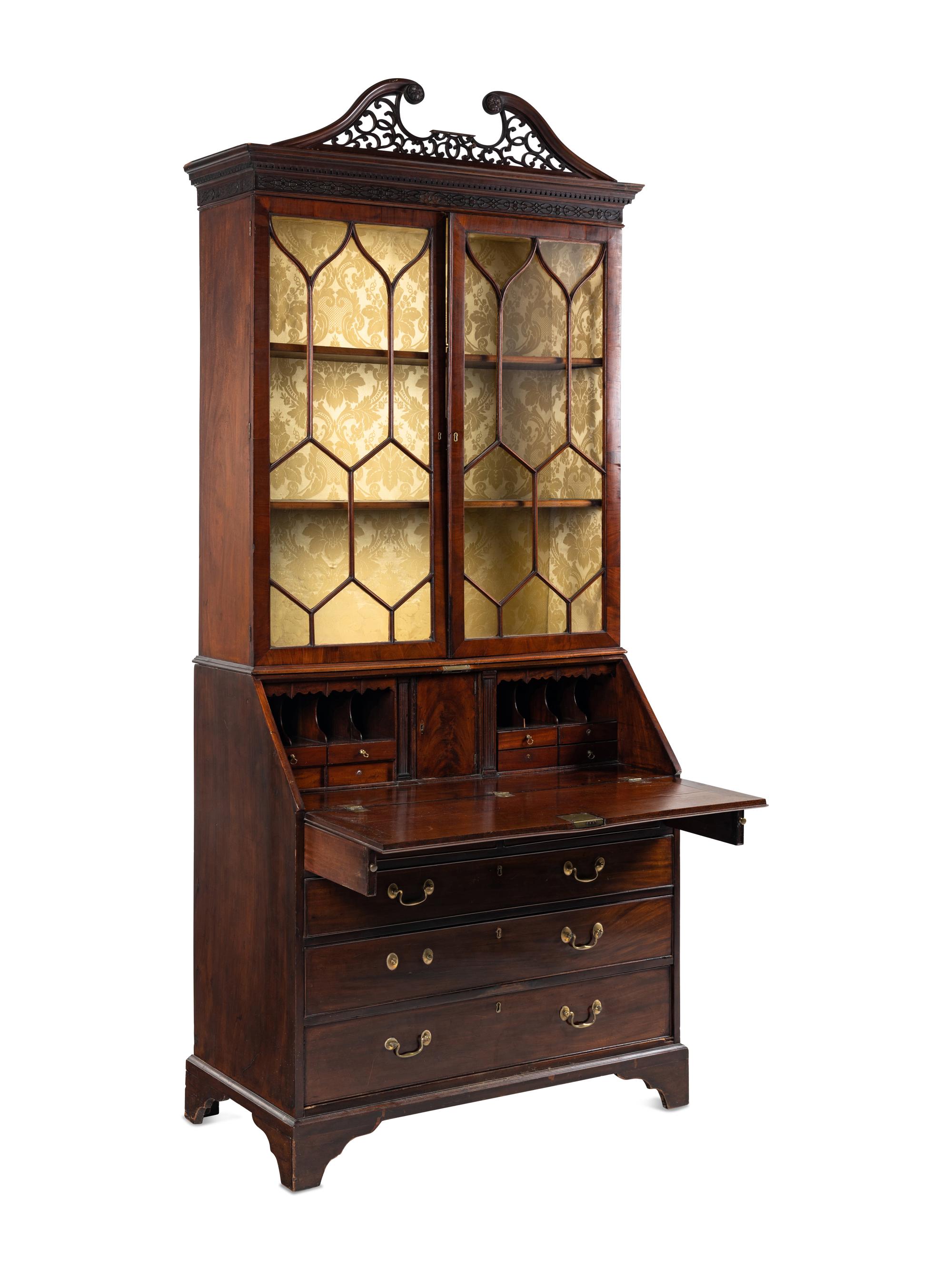 A George III Mahogany Secretary Bookcase