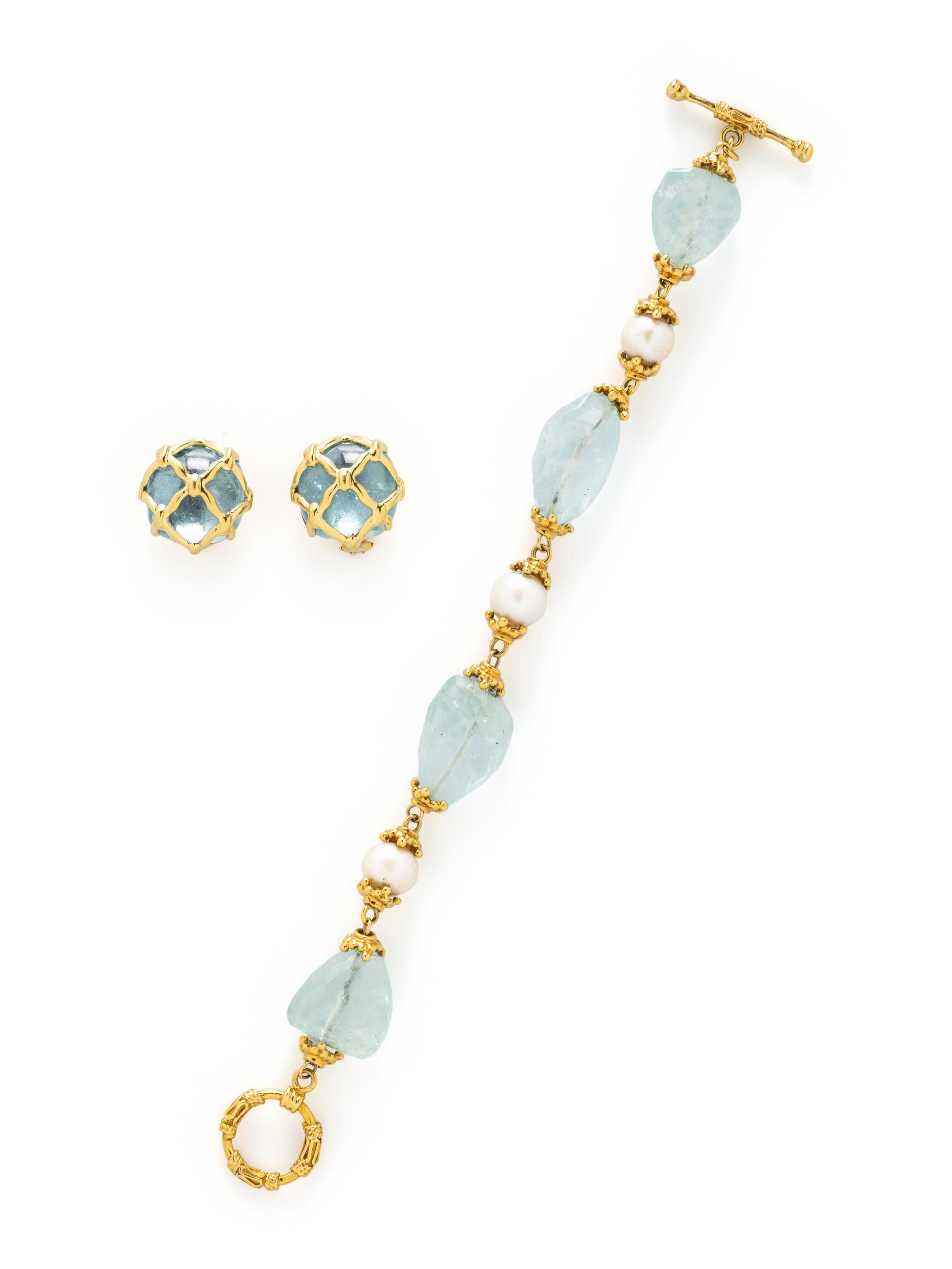 MAZ, COLLECTION OF YELLOW GOLD AND GEMSTONE JEWELRY