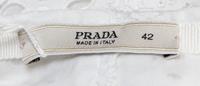 A Prada White Lace Skirt, Size 42.