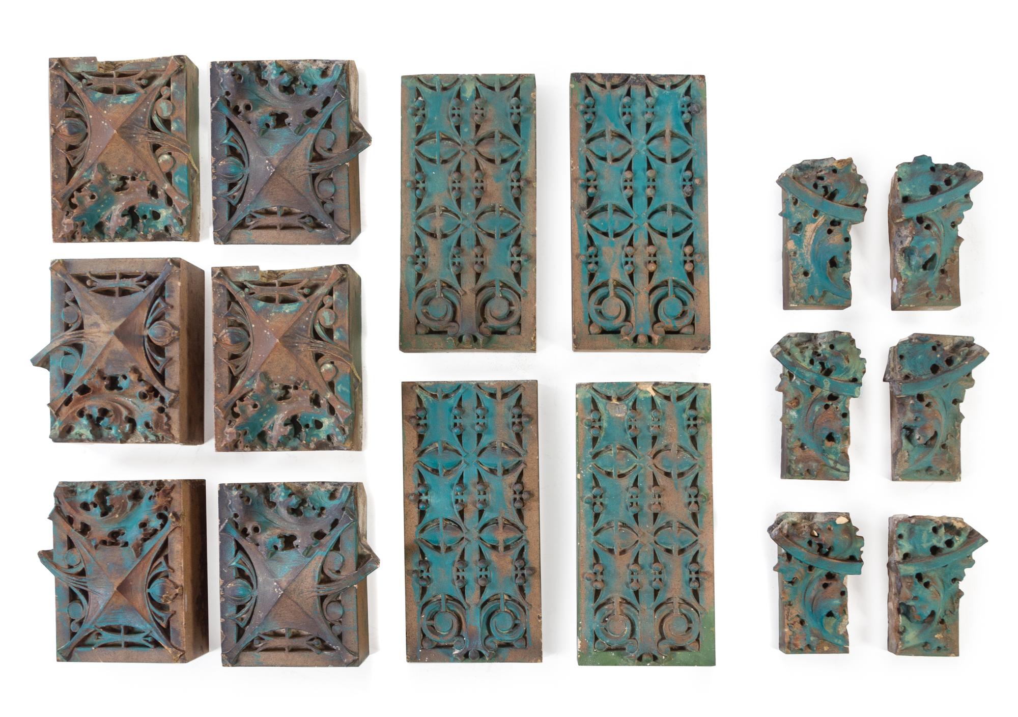 Four Sullivanesque Terra Cotta Facade Elements Height of largest 19 3/4 x width 18 1/2 x depth 6 inches. — EARLY 20TH CENTURY