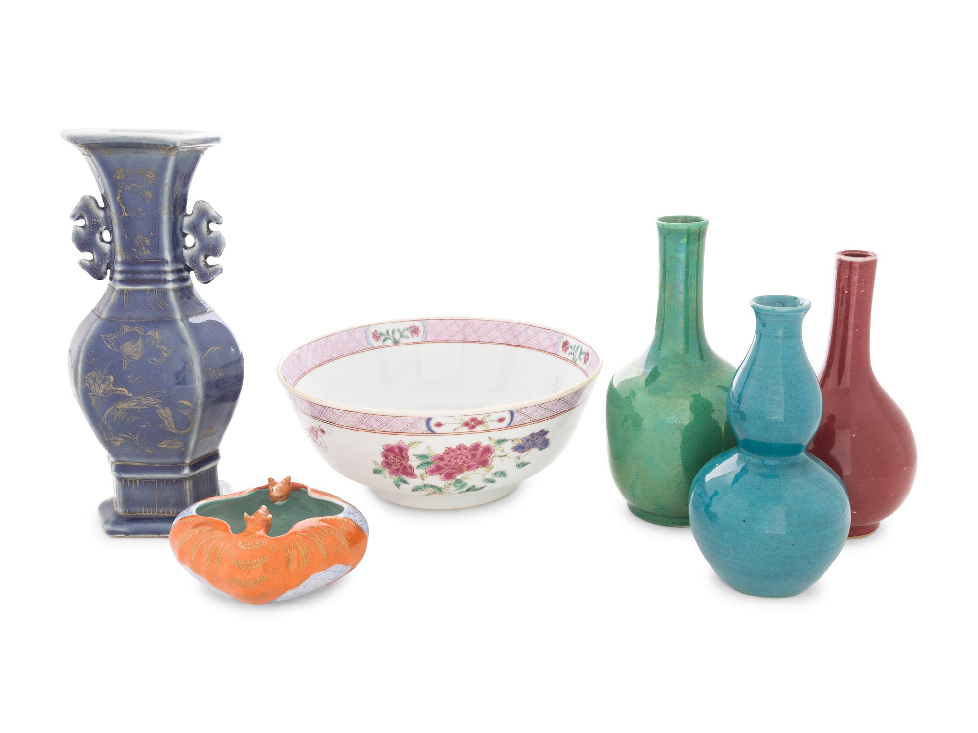 Six Chinese Porcelain Articles
