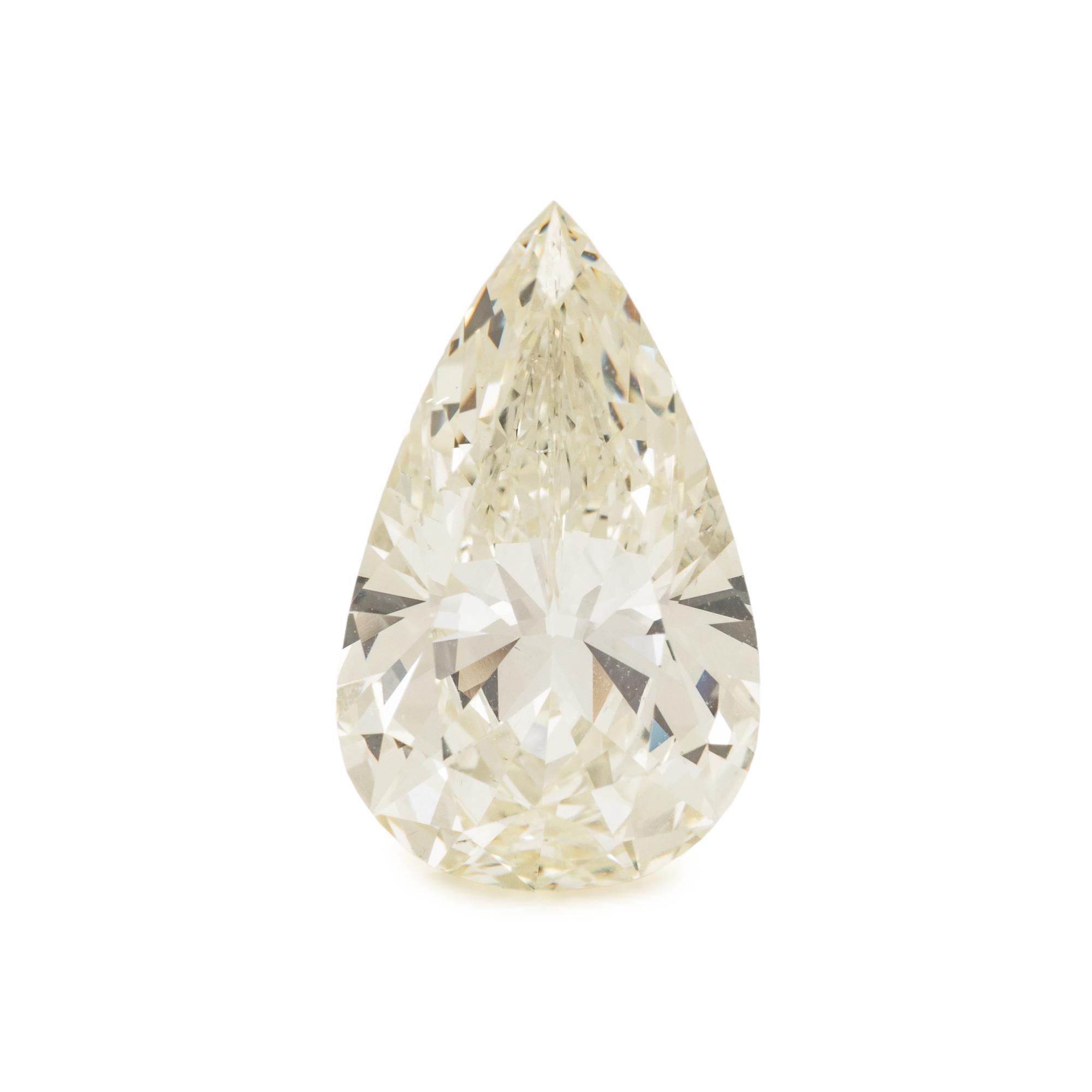 4.01 CARAT PEAR BRILLIANT CUT DIAMOND