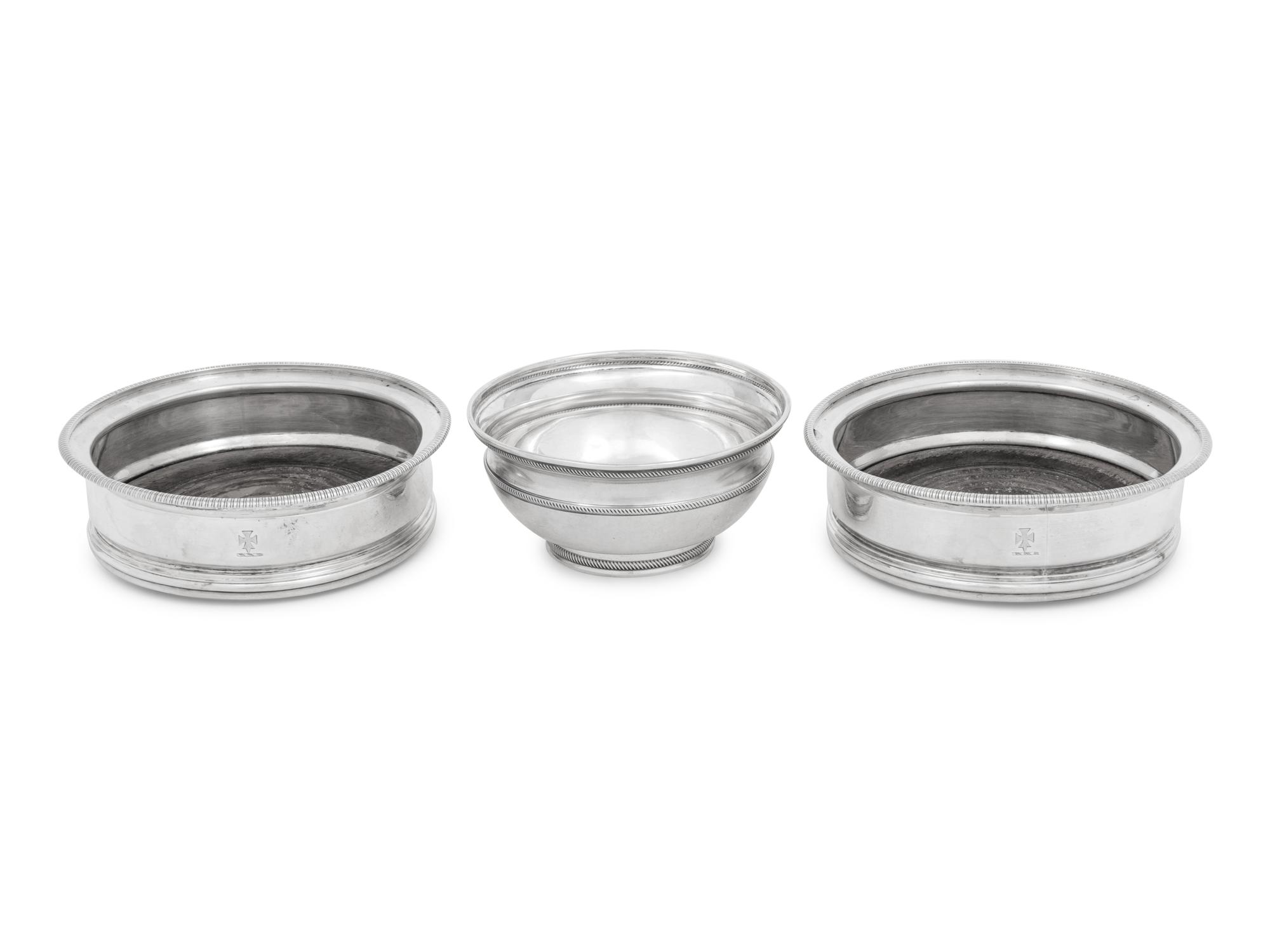 Three English Silver Table Articles