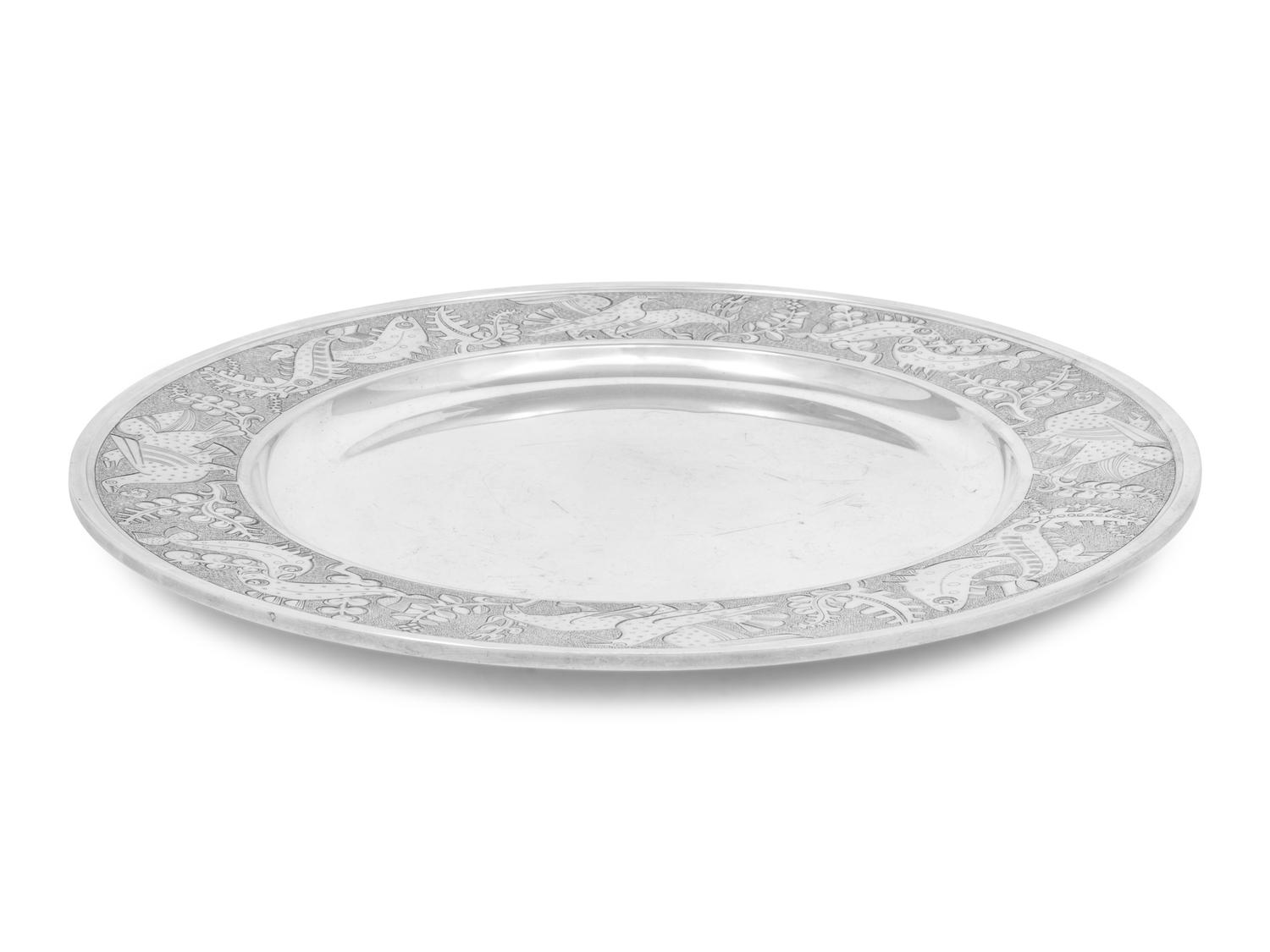 A Norwegian Silver Charger