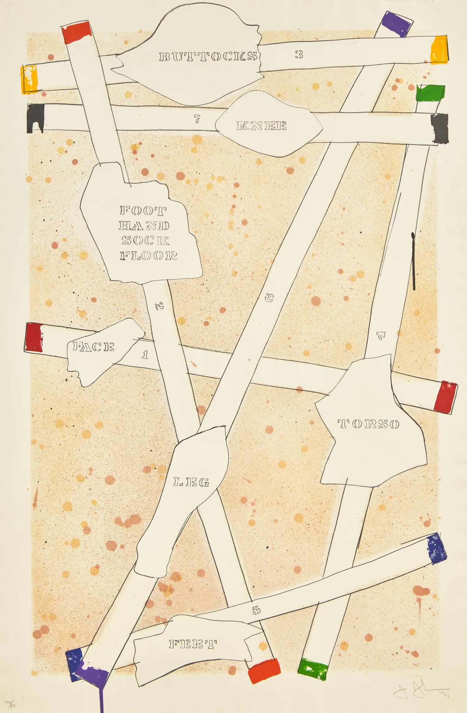 Sketch from Untitled I, from Casts from Untitled, 1974