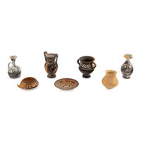 Seven Ancient Style Terracotta Vessels