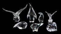 A Group of Glass Animal Figures — Late 20th Century