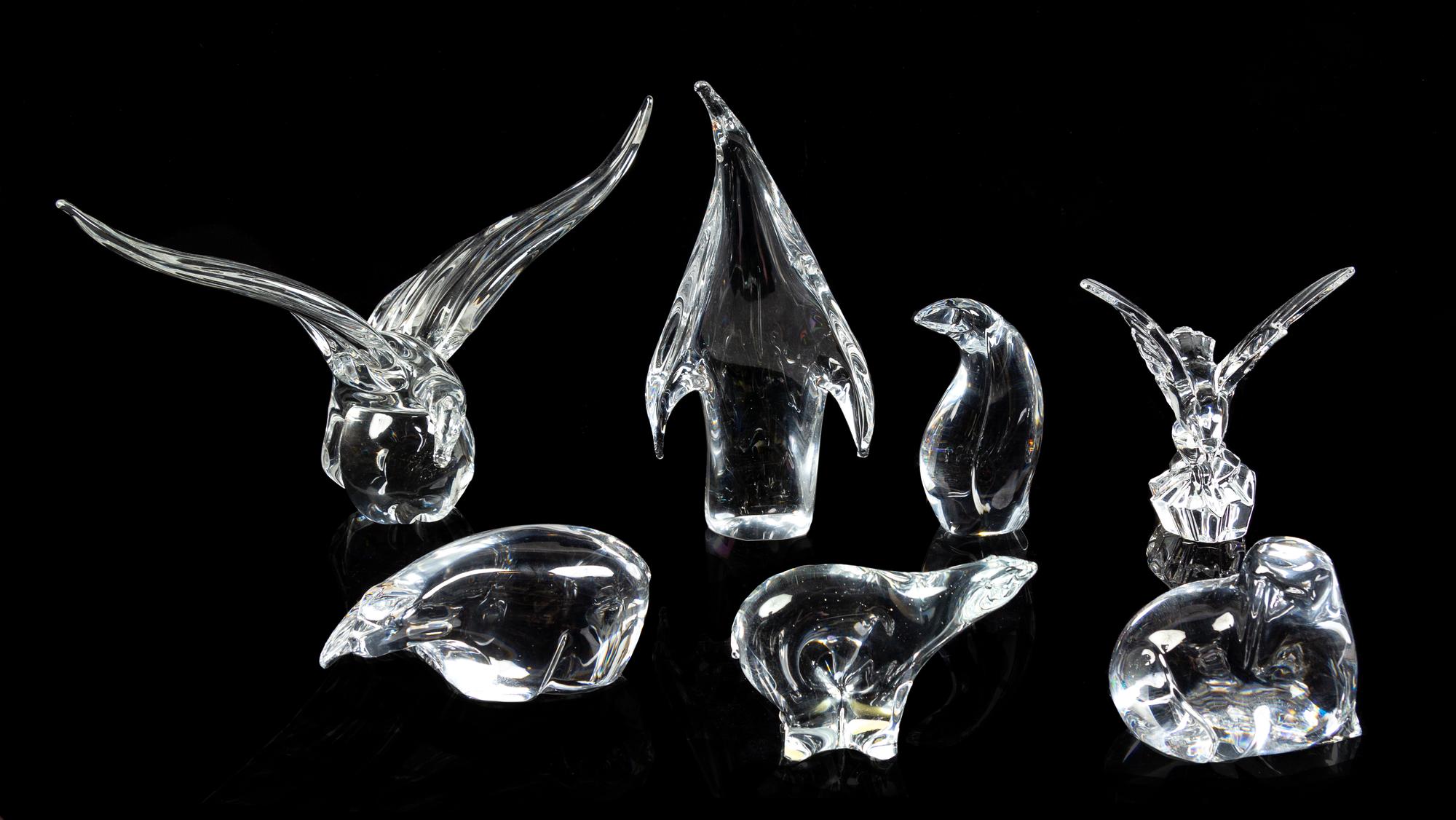 A Group of Glass Animal Figures — Late 20th Century
