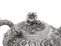 An S. Kirk and Son Silver Repousse Four-Piece Tea and Coffee Service