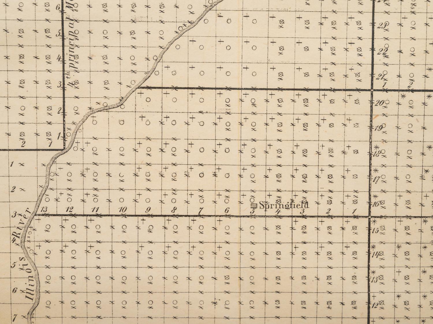 Five Framed Maps Pertaining to Illinois and the Surrounding States