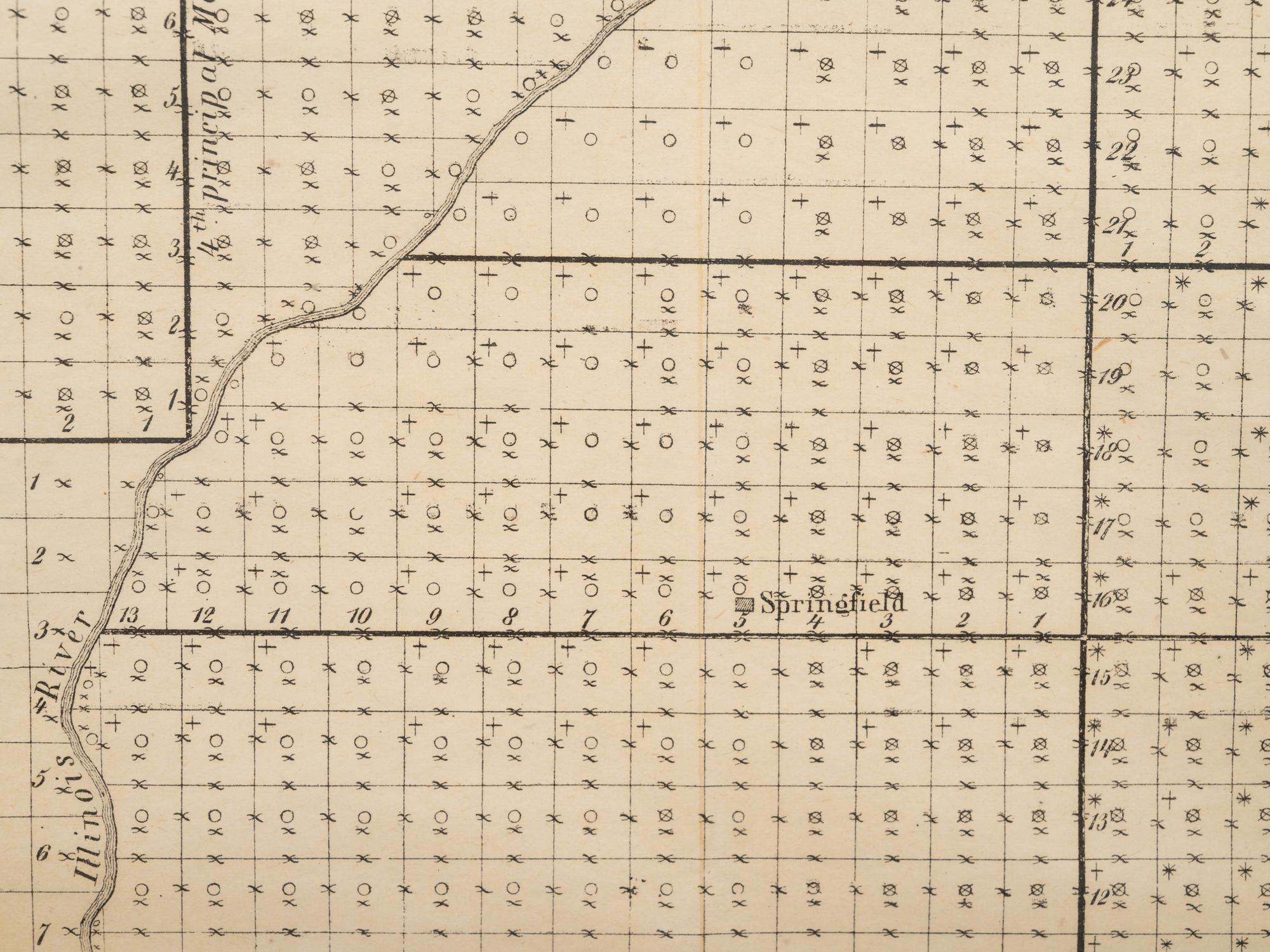 Five Framed Maps Pertaining to Illinois and the Surrounding States