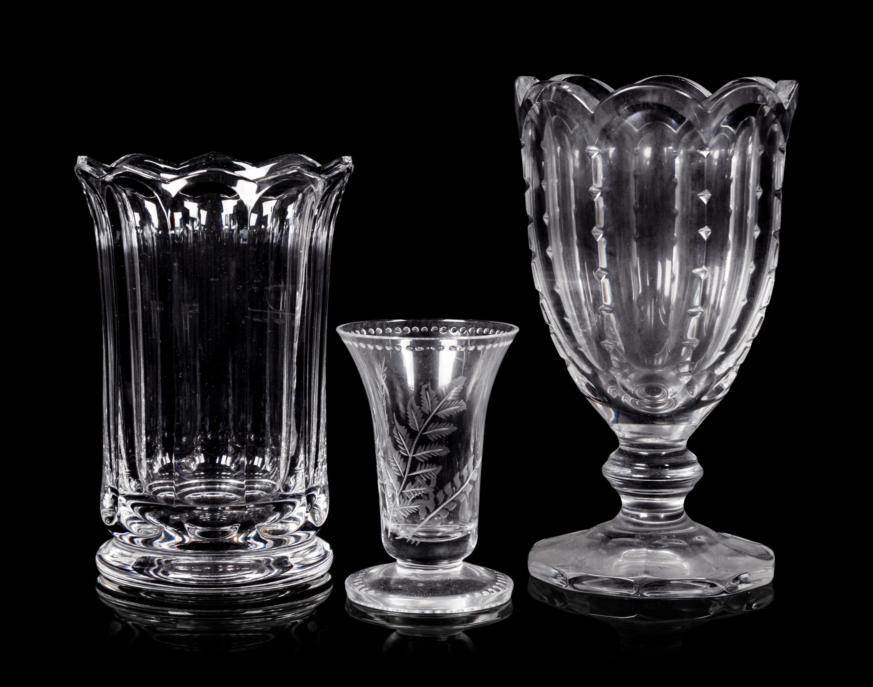 Three William Yeoward Glass Articles