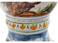 An Italian Faïence Candle Stand