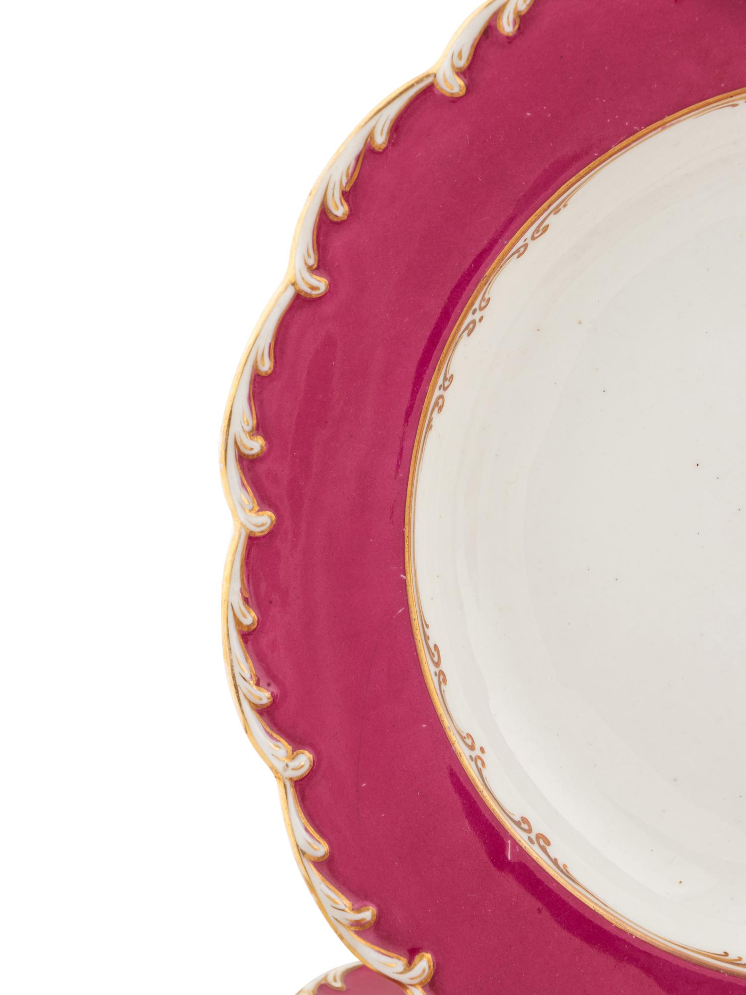 An English Porcelain Dinner Service