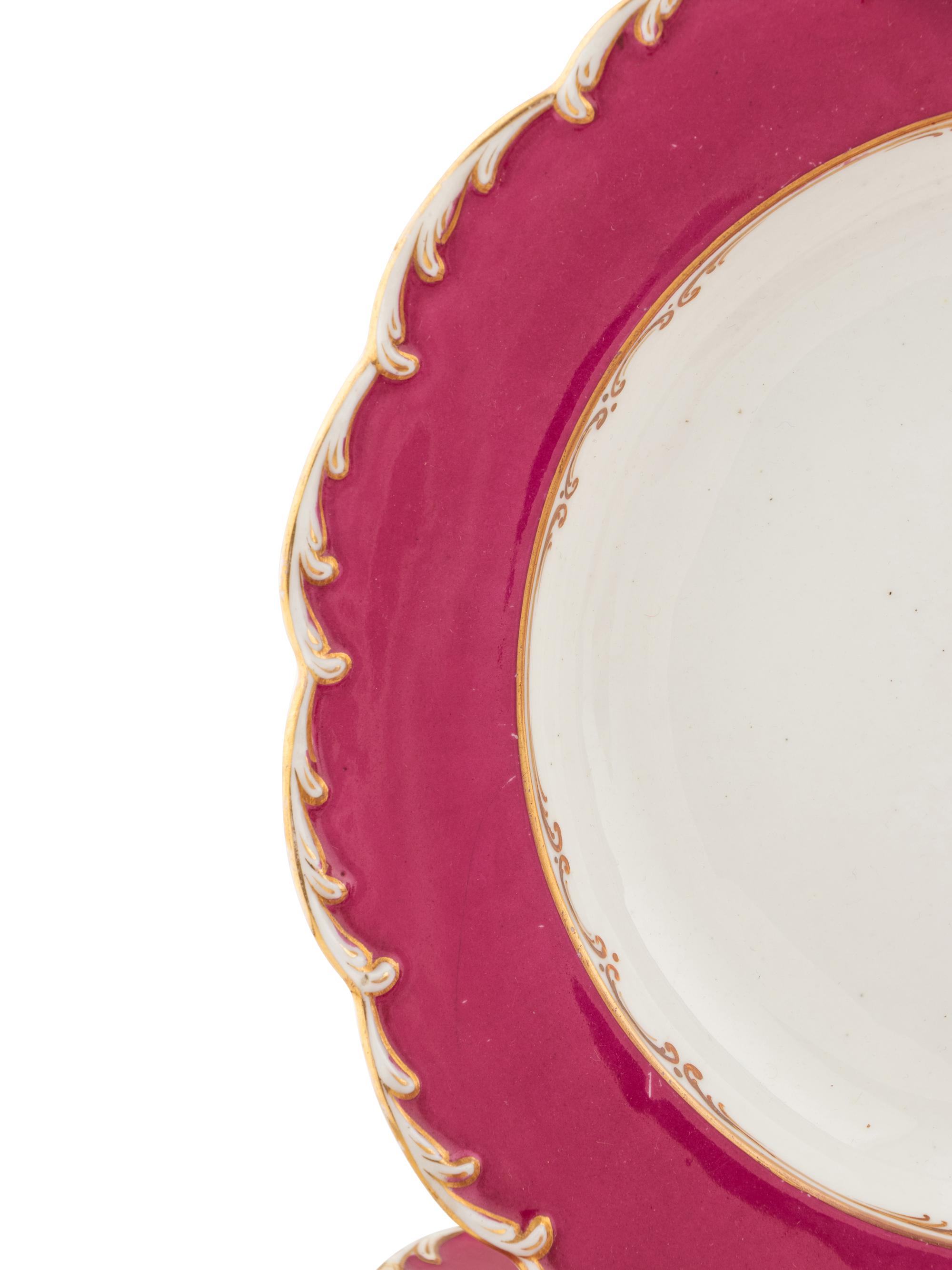 An English Porcelain Dinner Service