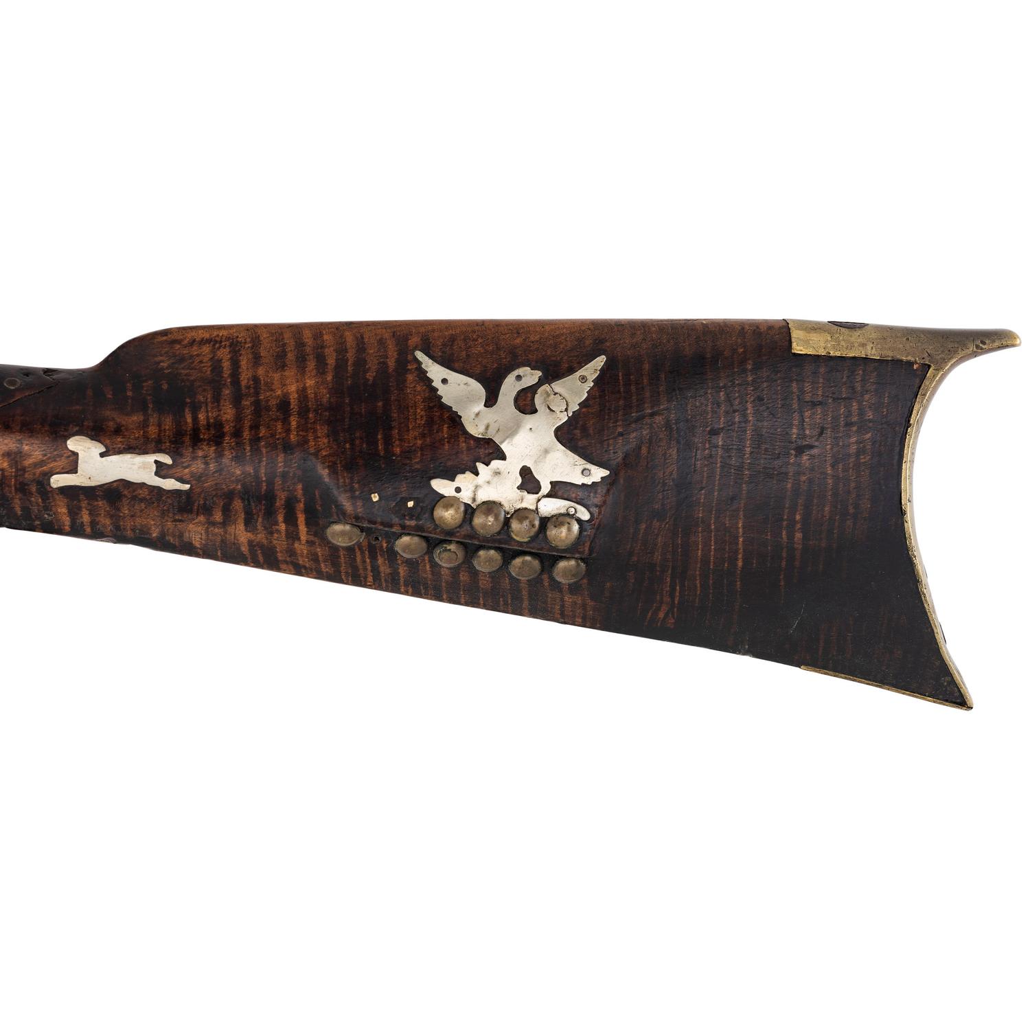 Tacked Fullstock Percussion Trade Rifle by Leman