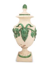 A Continental Ceramic Urn