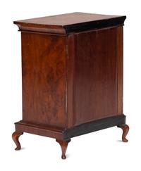 A Diminutive Queen Anne Style Walnut Chest on Stand