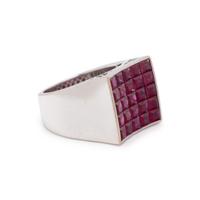 RUBY AND WHITE GOLD RING