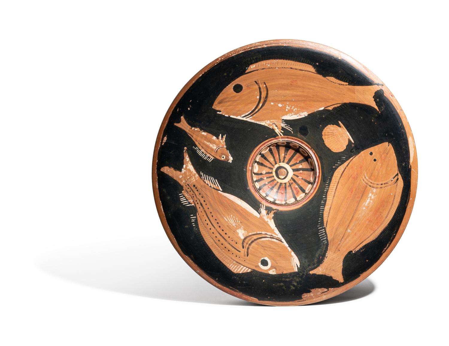 An Apulian Red-Figured Fish Plate