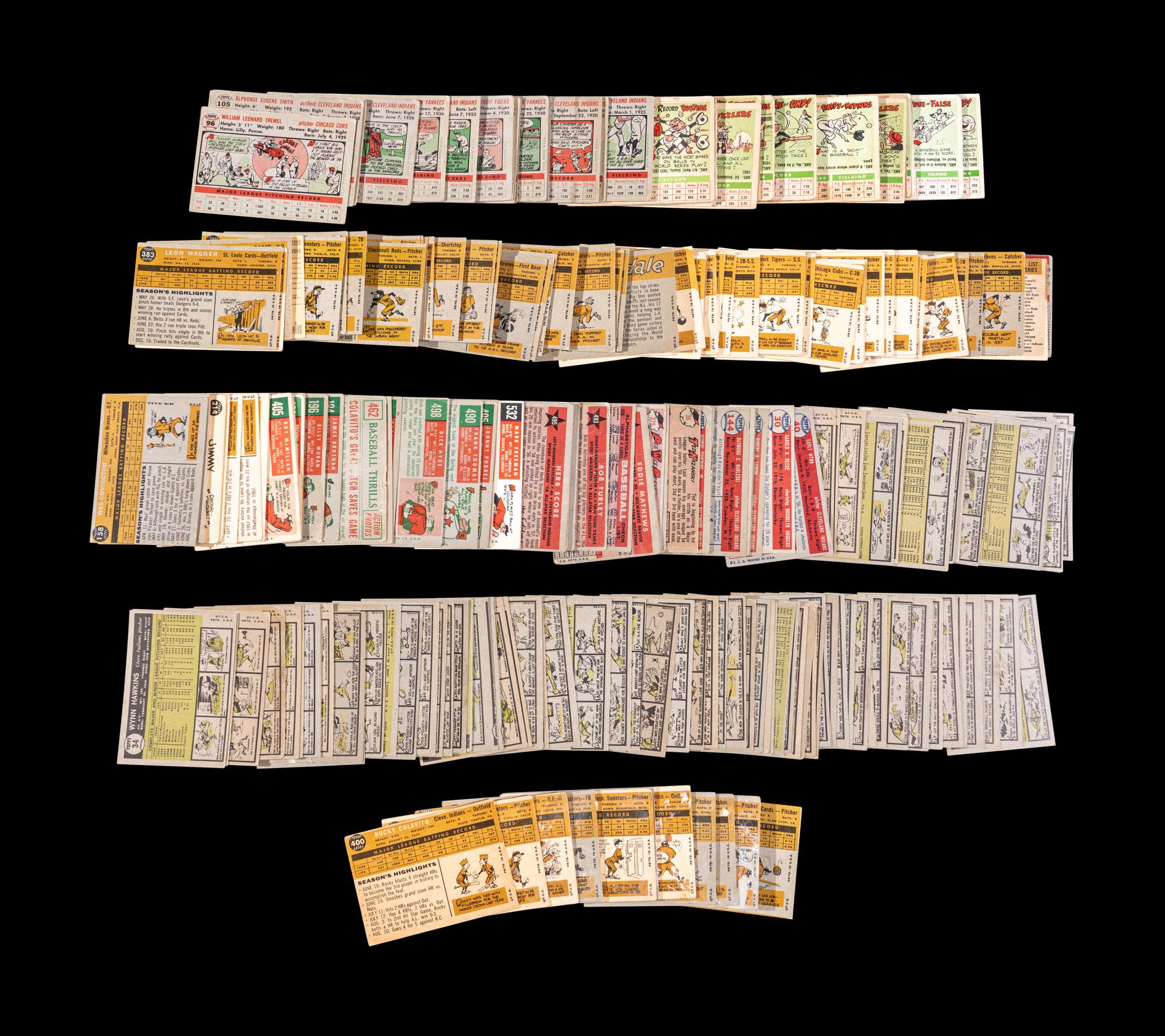 A Shoebox Collection of Over 550 Assorted 1950s and 1960s Baseball Cards Including Multiple Hall of Famers and Notables,