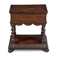 A Jacobean Oak Bible Stand
