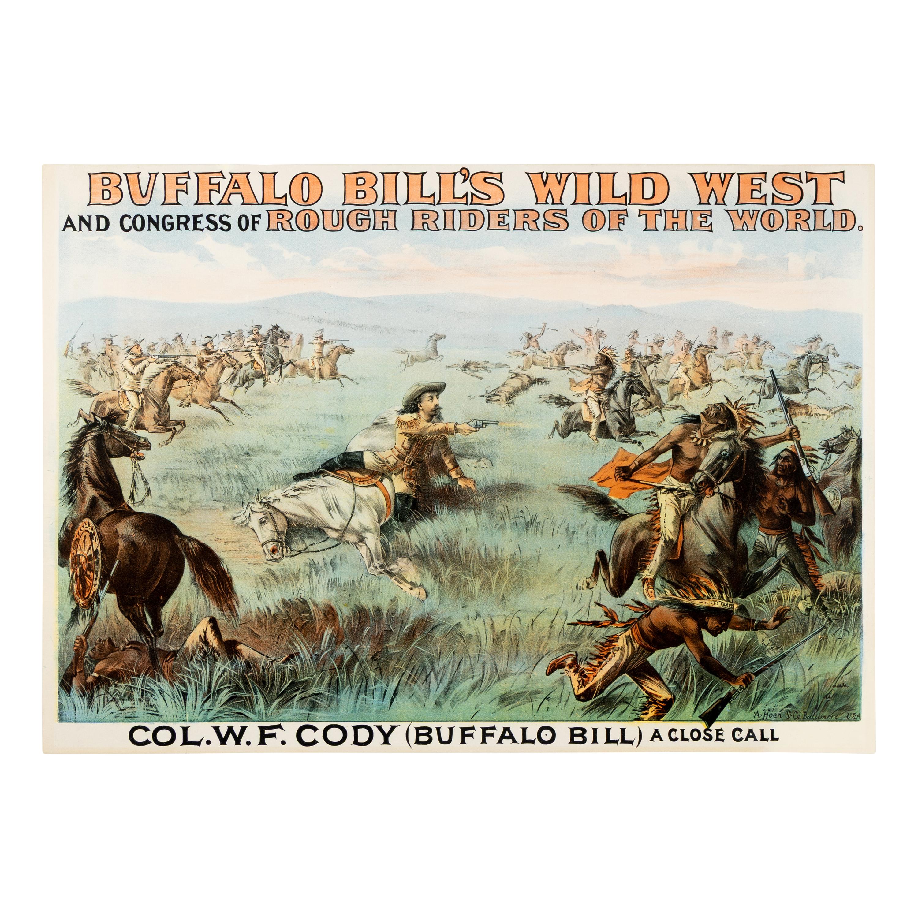 [Wild West Show]. Buffalo Bill's Wild West and Congress of Rough Riders of the World. Baltimore: A. Hoen & Co., [1893].