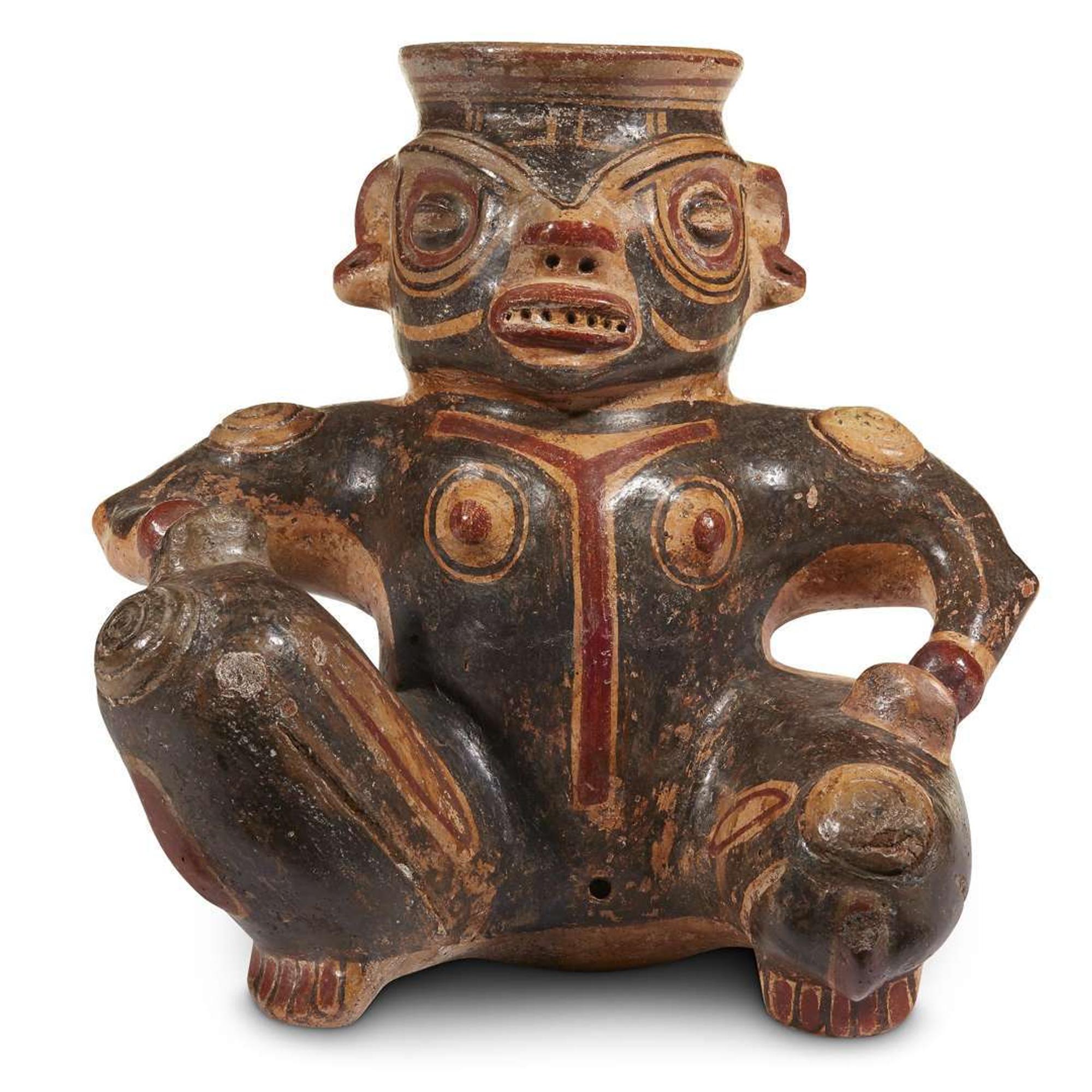 GUANACASTE-NICOYA FIGURAL VESSEL 1000-1350 AD