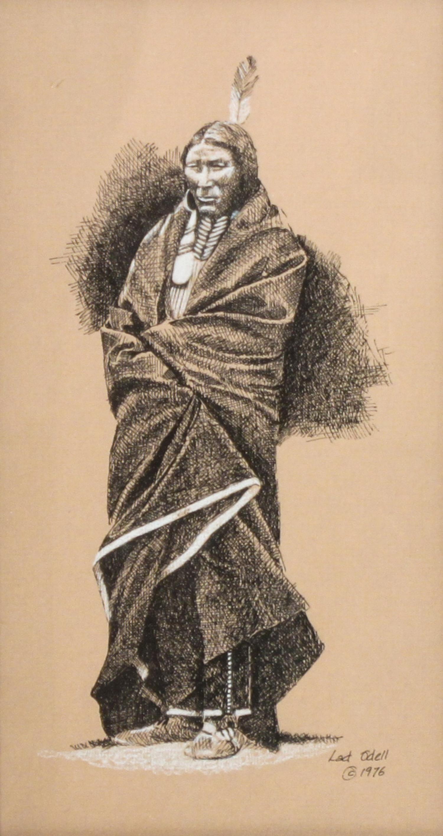 Lad Odell, (American, b. 1947), Sioux Woman and Sioux Man, 1976