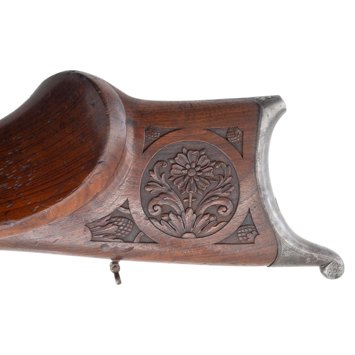 **Highly Embellished Schuetzen Rifle by Jos. Ofenstein of Aschaffenburg