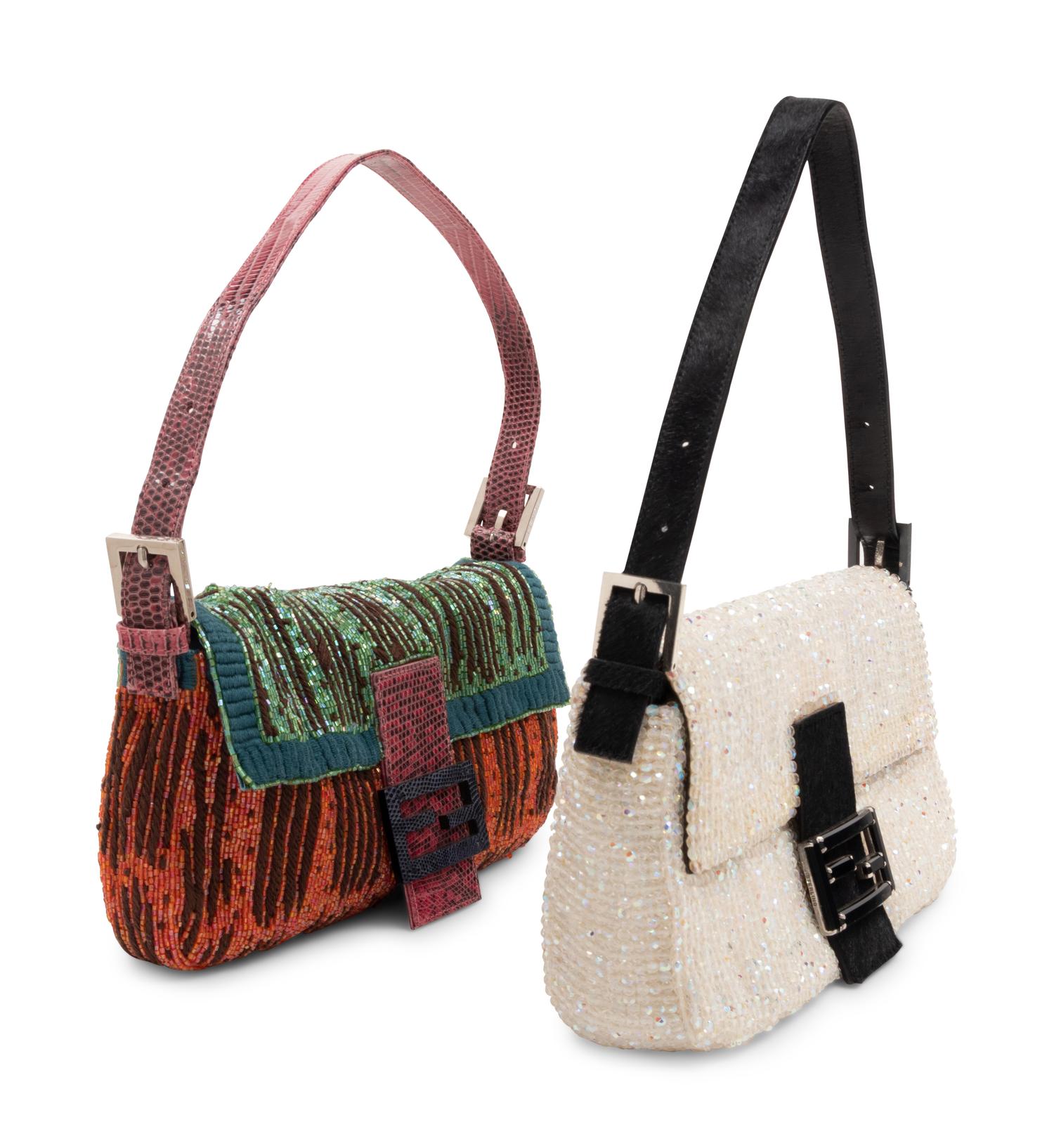 Five Fendi Baguette Flap Bags