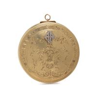 YELLOW GOLD AND DIAMOND COMPACT