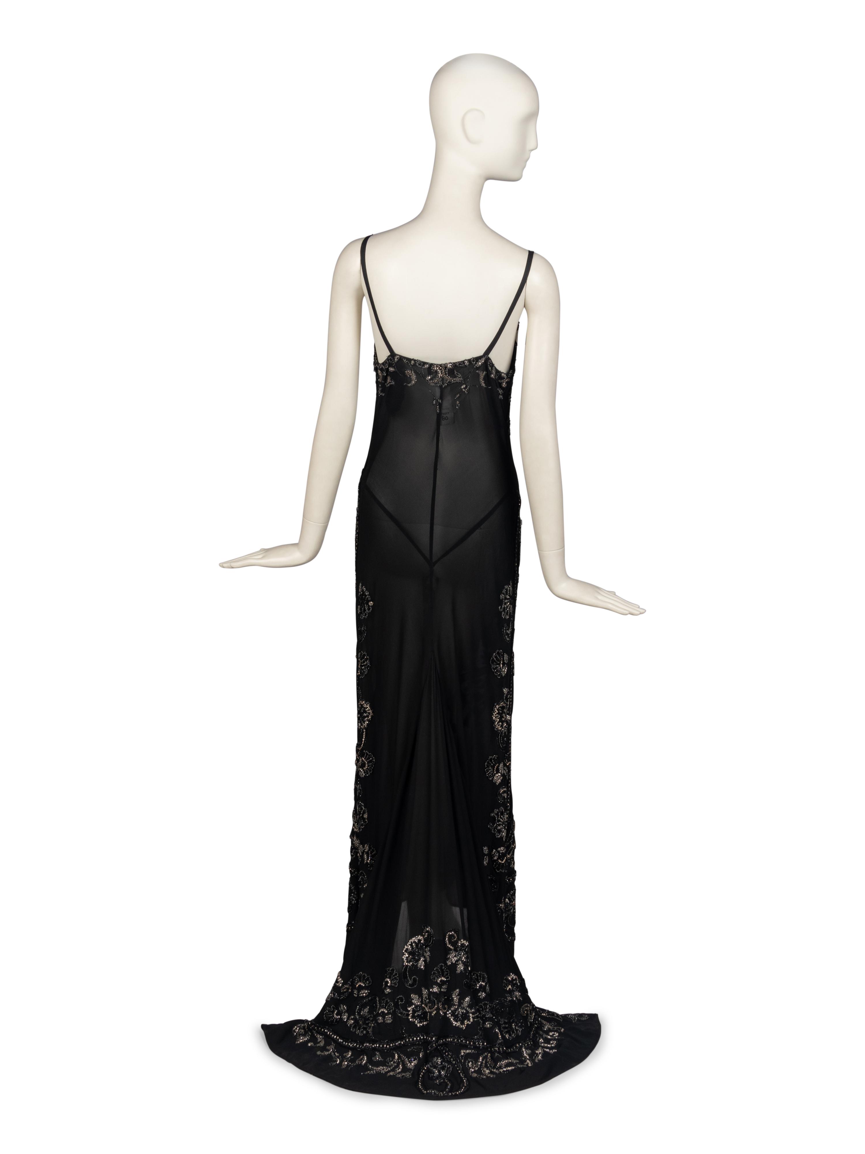 IMPORTANT GIANNI VERSACE COUTURE GOWN, FORMERLY OWNED BY GIANNI VERSACE, F/W 1987-88