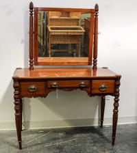 An American Classical Mahogany Vanity Height 59 x width 42 1/4 x depth 19 1/2 inches. — 19TH CENTURY