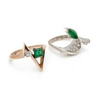 COLLECTION OF GOLD AND DIAMOND RINGS